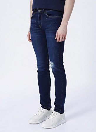 Aeropostale  Slim Fit İndigo Erkek Denim Pantolon E-ETHAN