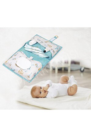 Baby Alt Bakım Çantası - Bebek Alt Bakım Çantası Mavi