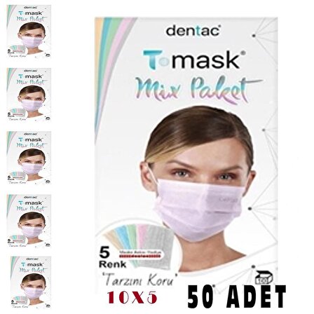 T-Mask 3S Cerrahi Maske | 10X5 50 Adet