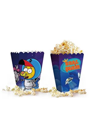 Kral Şakir Uzayda Popcorn Kutusu 8li