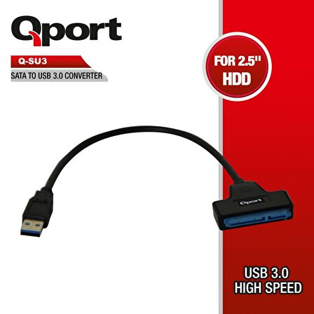 Q-PORT Q-SU3 SATA => USB3.0 Çevirici Adaptör