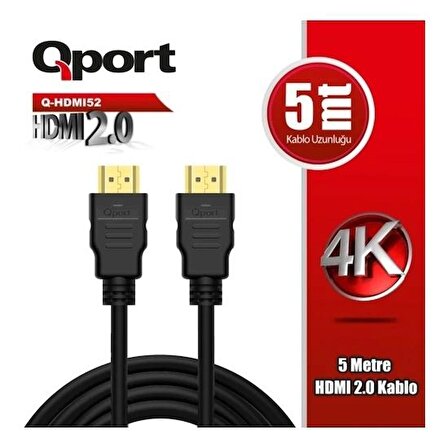 QPORT Q-HDMI52  5,0m HDMI KABLO.2.0 4K