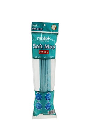 Motek MT-23 Mikrofiber Soft Mop Cam/Parke Islak Zemin Temizlik Seti