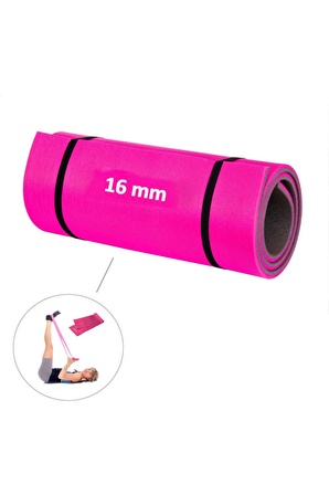 Spor Byfit 2 Parçalı Pembe Pilates Seti Minder + Bant Mnd-782