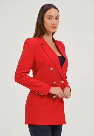Basics&More Kadın Düğmeli Blazer Ceket 1676