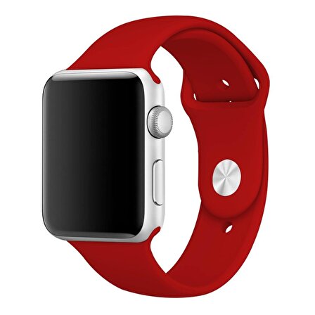 E2M CLASSIC SİLİKON Apple Watch Uyumlu KORDON 38/40MM KIR 
