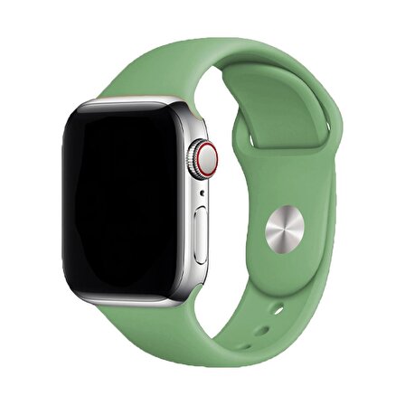 E2M CLASSIC SİLİKON Apple Watch Uyumlu KORDON 42/44MM YEŞ 