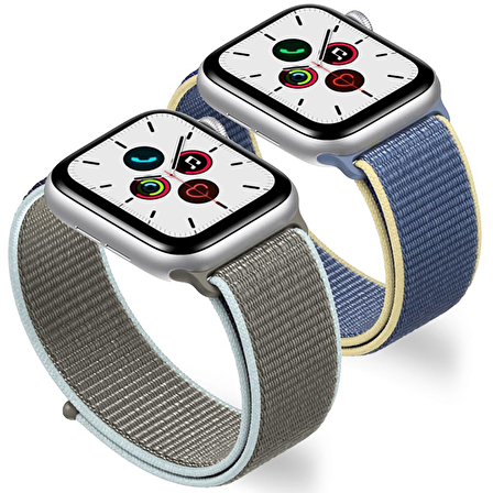 E2M Apple Watch Uyumlu 42-44MM KRD-03 HASIR KUM KORDON 