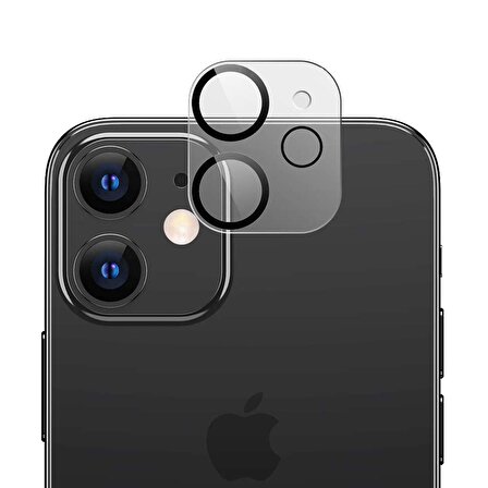 Binano 3D Anti-Exposure Iphone 12 Mini Kamera Koruyucu