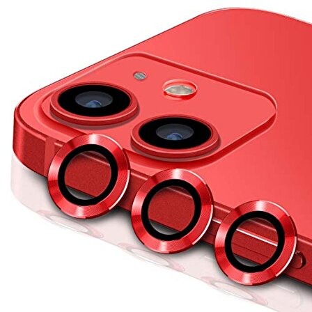 Binano Metal Ring Iphone 13 Pro/13 Pro Max Kırmızı Kamera Koruyucu