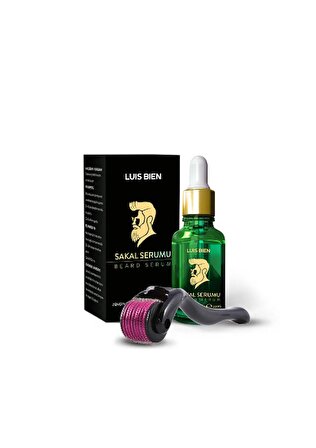 Luis Bien Sakal Güçlendirici Set (Yeşil Serum + Dermaroller)