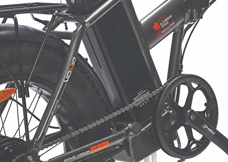 Corelli Voniq 20 Jant 42 Folding Fat Bike Elektrikli Bisiklet Siyah