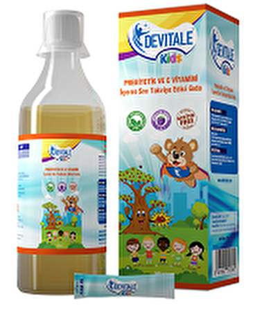Devitale Kids Prebiyotik ve C vitamini içeren takviye edici gıda