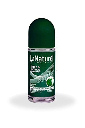 Lanaturel Pure & Natural Pudrasız Leke Yapmayan Erkek Roll-On Deodorant 50 ml