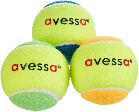 Avessa Tenis Topu 3'lü Renkli