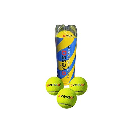 Avessa TT-600 Tenis Topu 3'lü Paket Sarı