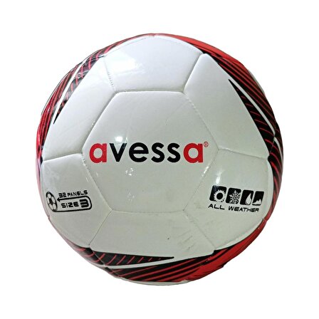 Avessa Hybrid Futbol Topu Kırmızı Siyah No 5 HFT-3000-100