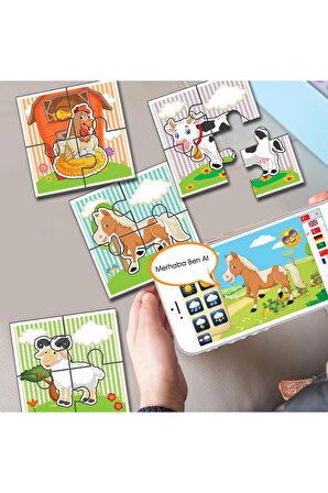Smart 4×4 Puzzle Çiftlik Hayvanları Jagu