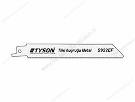 KUPA TYSON TİLKİ KUYRUĞU (Kılıç Testere Ağzı) METAL S922-EF (5'li Paket)