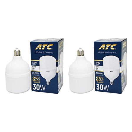 ATC Led Bulb Ampul 30 W Beyaz Işık 2 li