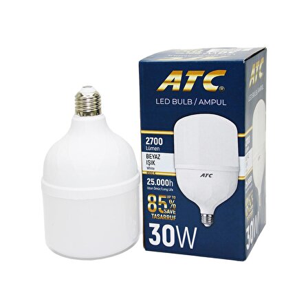 ATC Led Bulb Ampul 30 W Beyaz Işık x 4 Adet