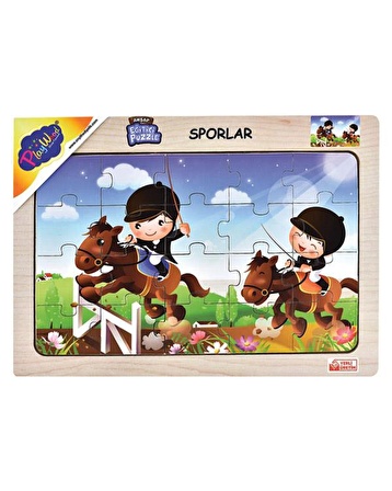 Play Wood ONY87 3+ Yaş Büyük Boy Puzzle 20 Parça