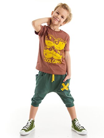 Cool Gang Erkek Çocuk T-Shirt Kapri Takım