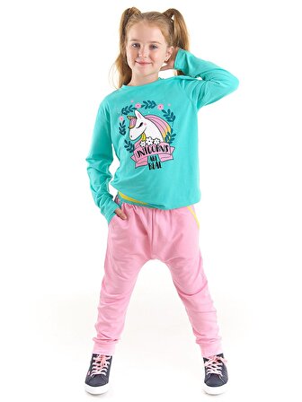 Real Unicorn Kız Çocuk T-shirt Pantolon Takım