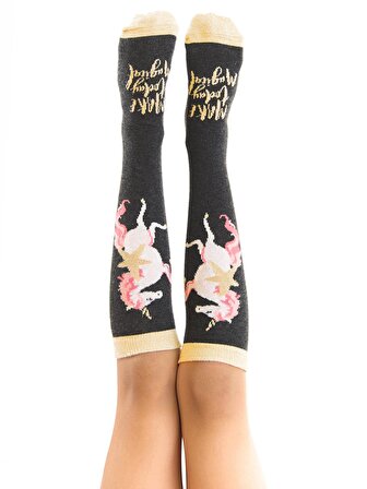 Unicorn Kız Çocuk Dizaltı Çorap