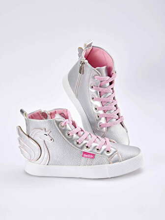 Kanatlı Unicorn Gümüş Beyaz Kız Çocuk Sneakers Spor Ayakkabı