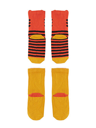 Kaplan Erkek Çocuk 2'li Soket Çorap Takım