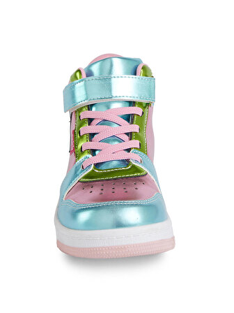 Kalpli Hologram Kız Çocuk Pembe Sneakers