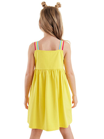 Bee Happy Sarı Kız Çocuk Elbise