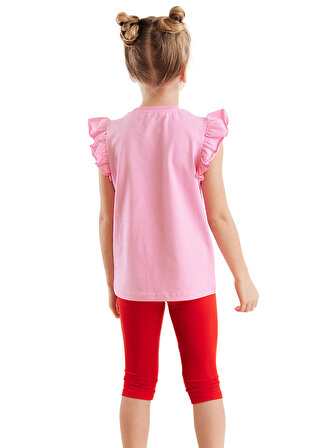 Çilek Kız Çocuk T-shirt Tayt Takım