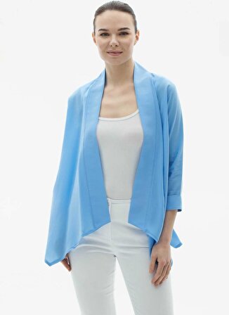 Selen Standart Mavi Kadın Ceket 24YSL1349
