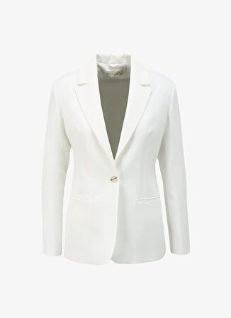 Selen Standart Beyaz Kadın Ceket 24YSL1363