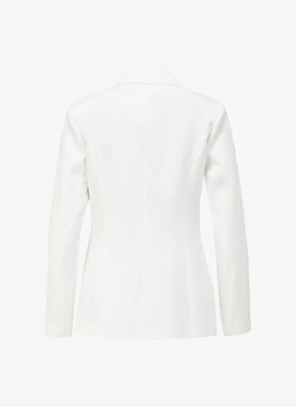Selen Standart Beyaz Kadın Ceket 24YSL1363