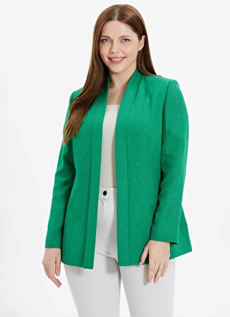 Selen Normal Yeşil Kadın Ceket 24YSL1366-BB