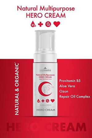 yeşilmarka Çok Amaçlı Hero Cream- %99 Doğal Içerik- Yüksek Konsantrasyonlu Provitamin B5 Içeriği