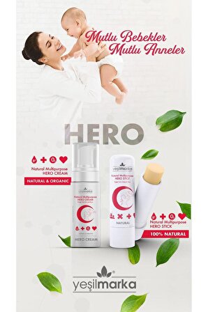 yeşilmarka Çok Amaçlı Hero Cream- %99 Doğal Içerik- Yüksek Konsantrasyonlu Provitamin B5 Içeriği