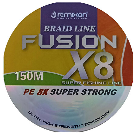 Remixon Fusion X8 150m Multicolor Renkli İp Misina