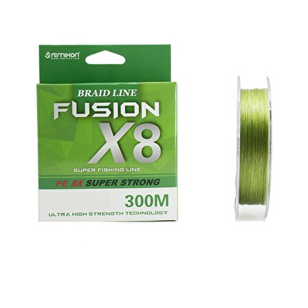 Remixon Fusion 300m ip Misina X8 Sarım Green İp Örgü Yeşil