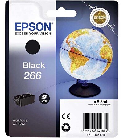 Tonersepeti Epson T266-C13T26614010 Siyah Orjinal Kartuş