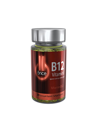 Önce B12 Vitamini Gıda Takviyesi 30 Yumuşak Kapsül