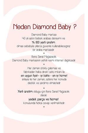 Diamond Baby Sapphire Çift Yönlü Bebek Arabası Kahve