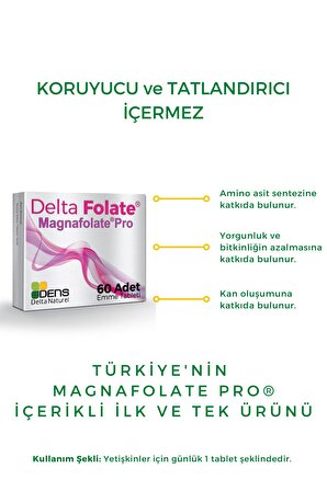 Delta Folate Magnafolate Pro 60 Tableti