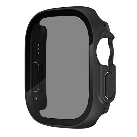 Apple Watch Ultra 49mm Uyumlu Sert PC Kasa ve Privacy Ekran Koruyucu Zore Watch Gard 23