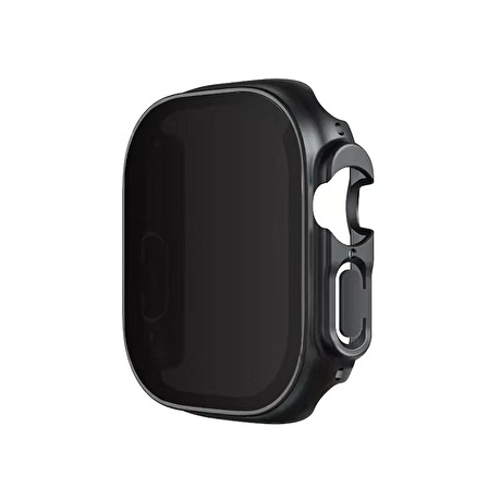 Apple Watch Ultra 49mm Uyumlu Sert PC Kasa ve Privacy Ekran Koruyucu Zore Watch Gard 23