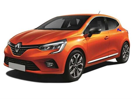 OMSA Renault Clio 5 Krom HB Cam Çerçevesi 12 Parça 2019 ve Sonrası