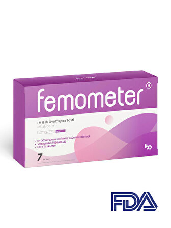 femometer® LH Hızlı Ovülasyon Testi 7'li (Midstream)